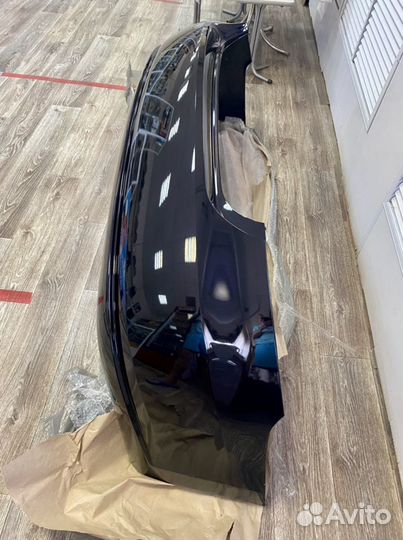 Задний Бампер на Volkswagen Polo Цвет Черный