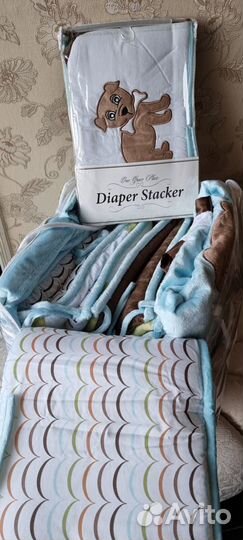 Комплект для детской кроватки+мобиль+чехол/подгузн