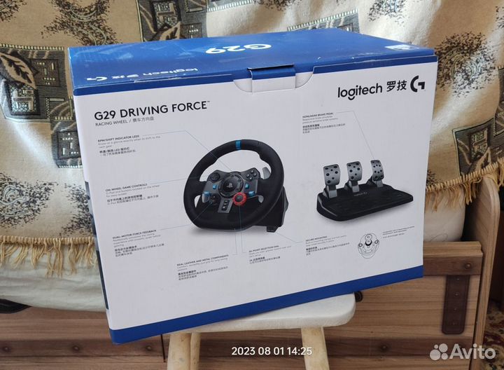 Комплект Logitech G G29 Driving Force, черный