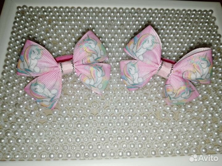 Бантики ручной работы для волос
