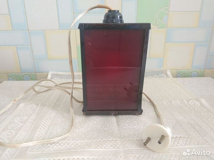 Фотофонарь красный СССР для фотографа