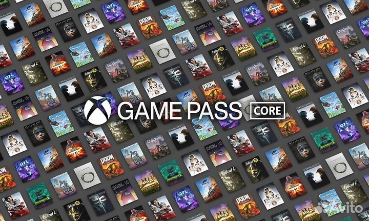 Подписка xbox game pass Core 12 месяцев