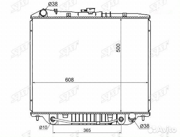 Радиатор Honda Passport 93-02 / Isuzu Bighorn 91-0