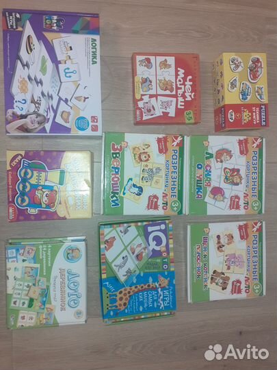 Детские развивающие игры и деревянные пазлы