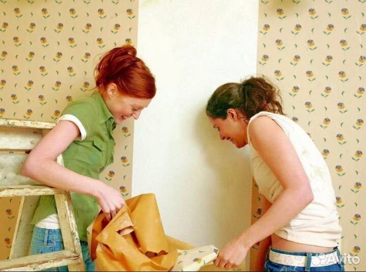 Поклейка обоев