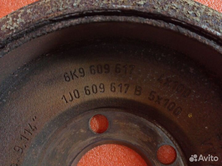 Задние тормозные барабаны Volkswagen Polo 5