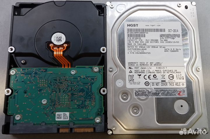 Жесткий диск hgst 3TB Ultrastar 7K4000 HUS724030AL