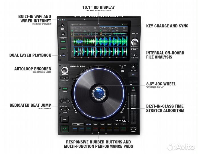 DJ мультиплеер Denon Dj SC6000 Prime