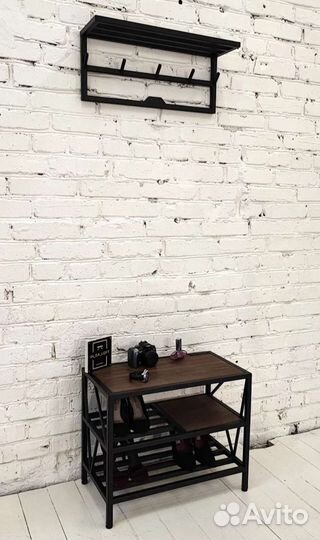 Обувница + вешалка лофт