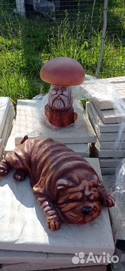 Садовые фигуры из гипса