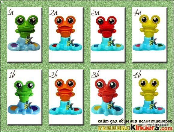 Серия лягушат кисточек (цена за всю серию)