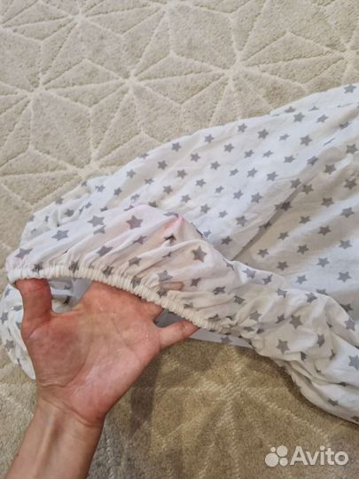 Бортики в детскую кроватку+простынь и одеяло