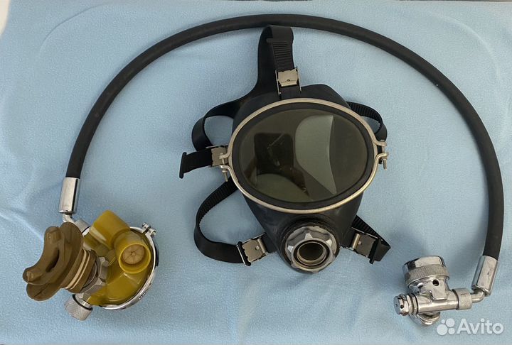 Полнолицевая маска со шлангом для дайвинга