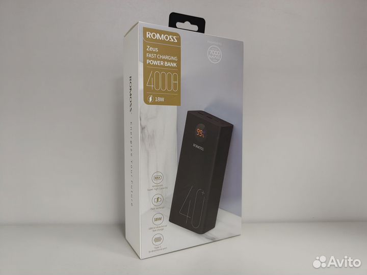 Повербанк Romoss 40000 mAh / Новый