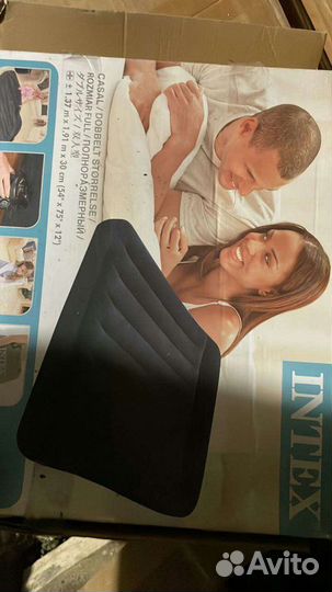 Надувной матрас intex с насосом