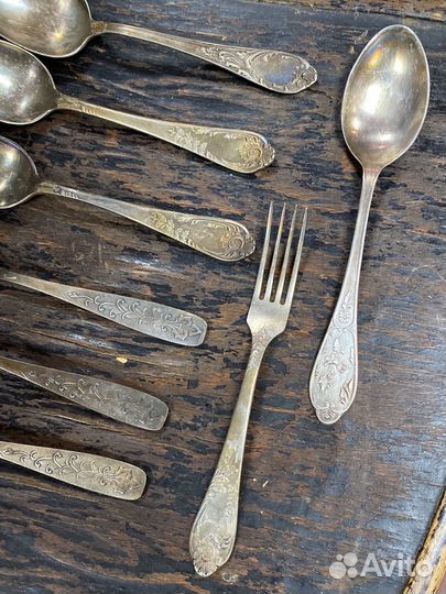 Ложки вилки мельхиоровые СССР