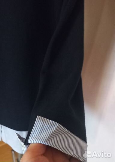 Джемпер женский с имитацией рубашки 50 - 52р