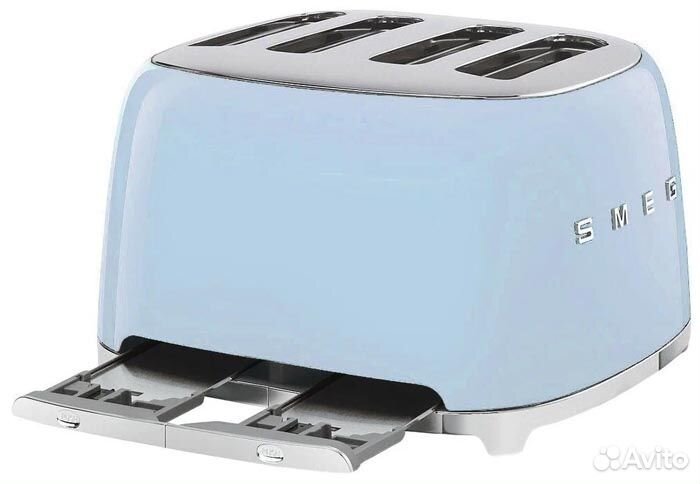 Тостер Smeg TSF03pbeu, пастельный голубой