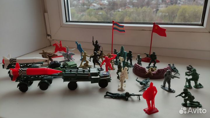 Солдатики Индейцы Всадники Оритет Фигурки 90-х
