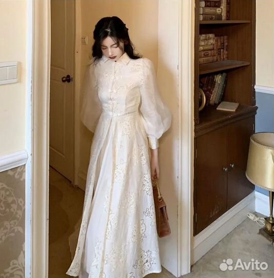 Винтажное платье в китайском стиле