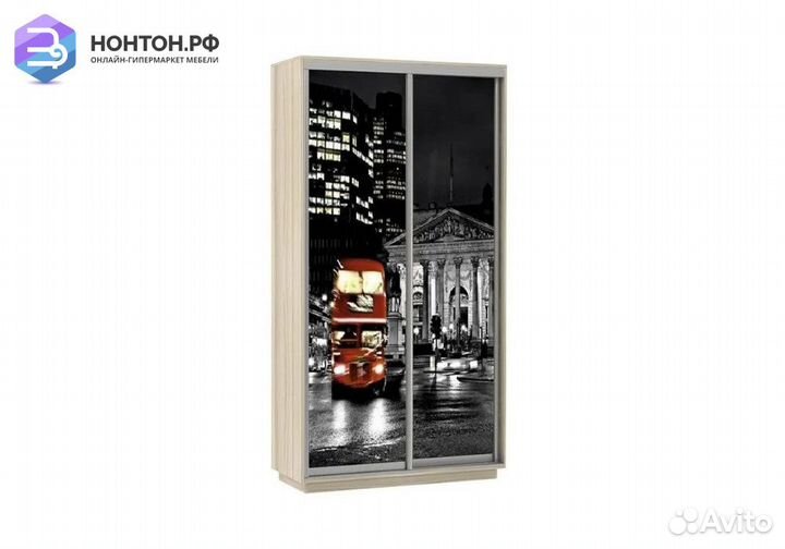 Шкаф-купе Нонтон 2-дверный сонома / ночной Лондон