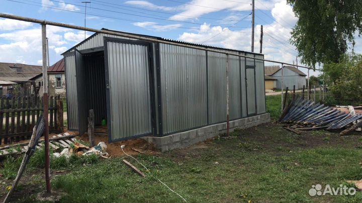 Гараж-пенал Сарай из профнастила