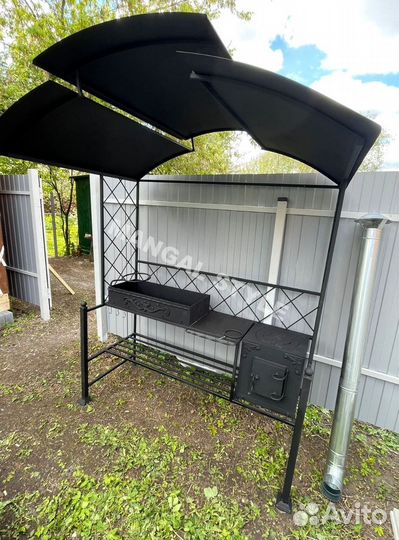 Мангал с печью