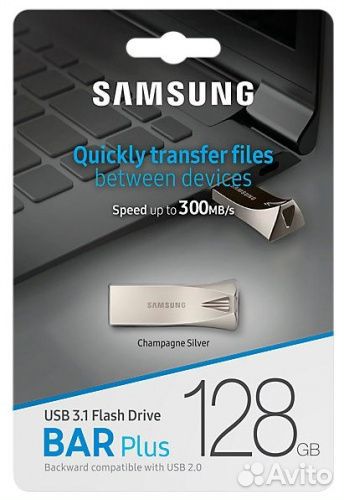 Flash Usb 3.1 Samsung Bar Plus на 128GB