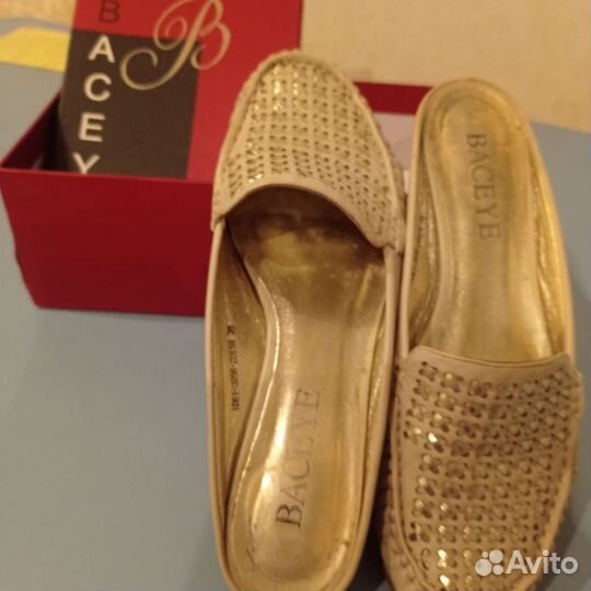 Мюли женские 37 размер натуральная кожа