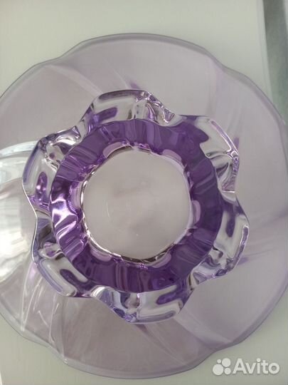 Ваза большая Чехословакия Богемия винтаж