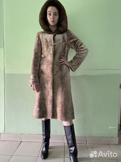 Шуба мутон+норка Elena Furs