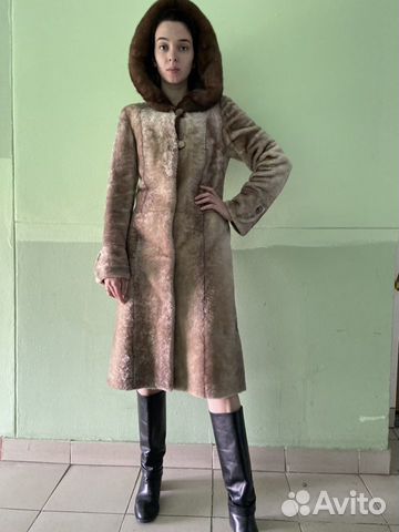 Шуба мутон+норка Elena Furs