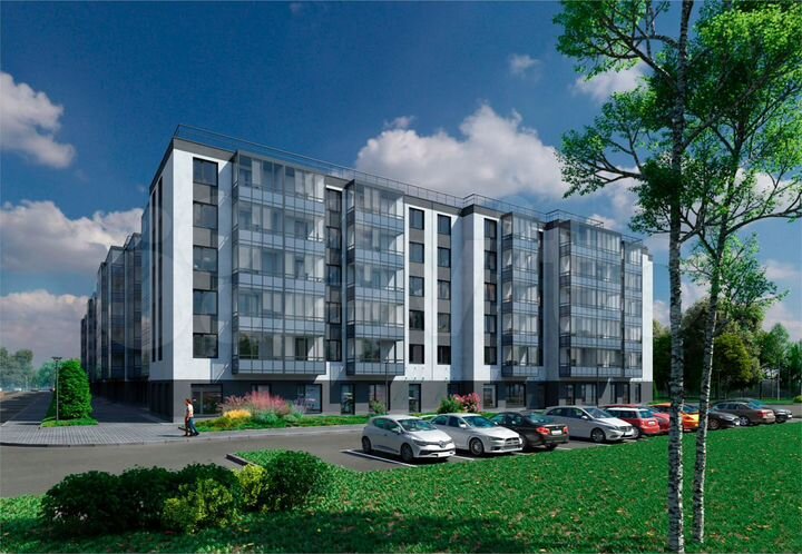 2-к. квартира, 53,5 м², 6/12 эт.