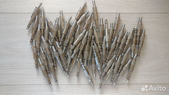 Джек, Jack 6.3 mm (M), стерео, металл, штекер и др