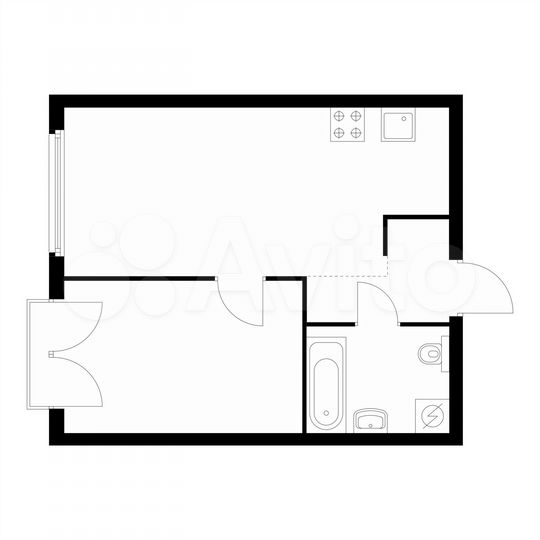 1-к. квартира, 38,7 м², 3/32 эт.