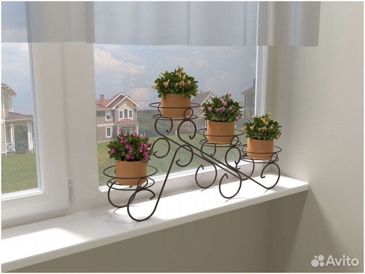 Подставка для цветов на подоконник