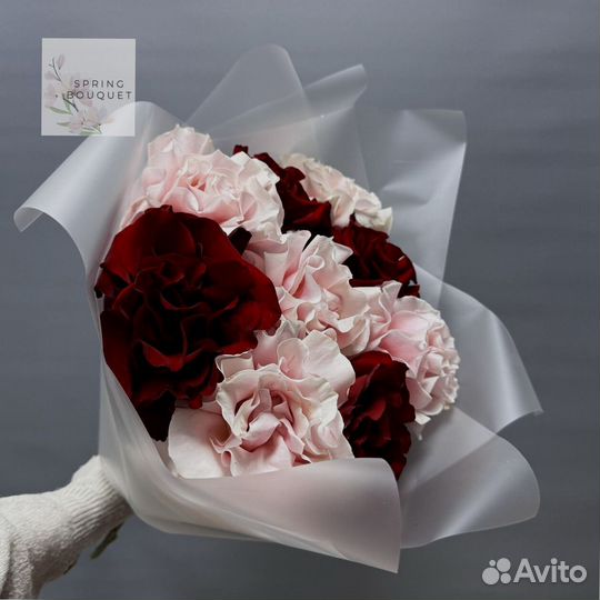 Букет пионовидные розы с доставкой