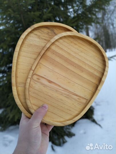 Деревянная тарелка