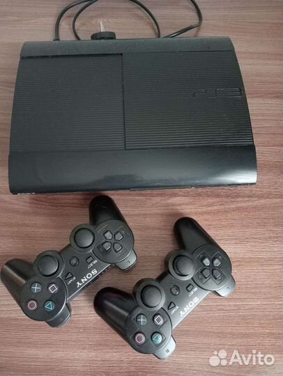 Игровая приставка ps3 super slim прошитая