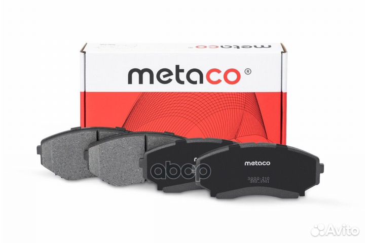 Колодки тормозные 3000210 metaco