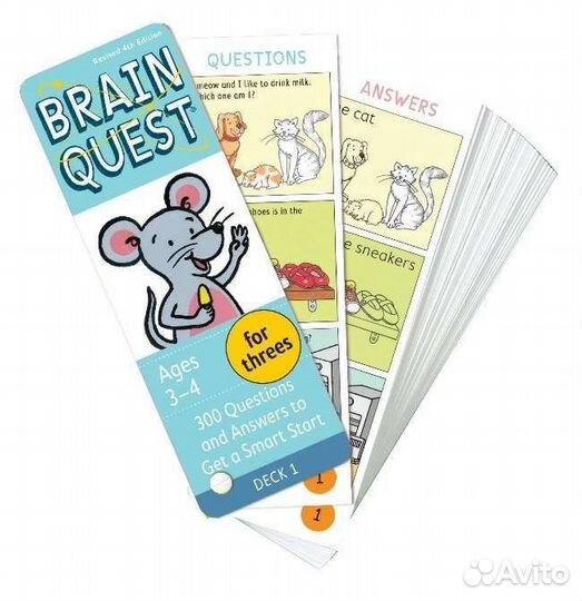 Новые карточки на английском Brain Quest