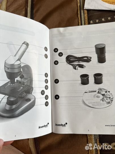 Микроскоп Ливенгук Levenhuk 40L/50L/D50L