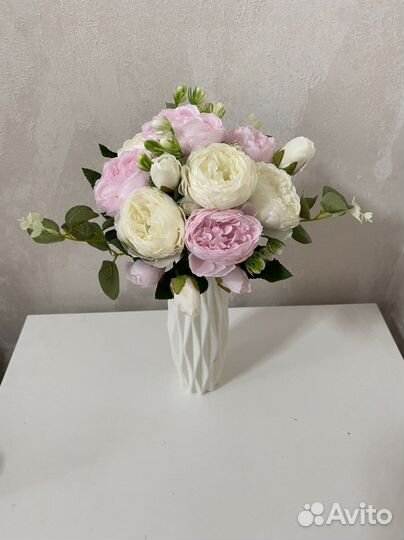 Цветы искуственные, пионы, розы, камелии