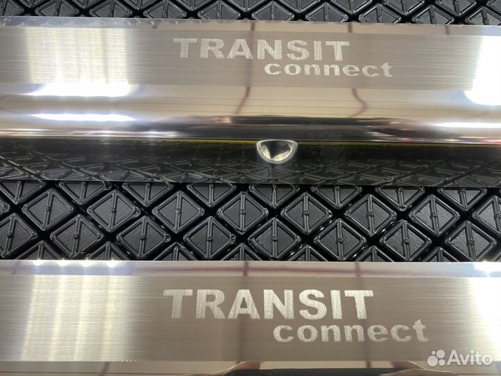 Накладки на пороги салона Ford Transit 2003-2012