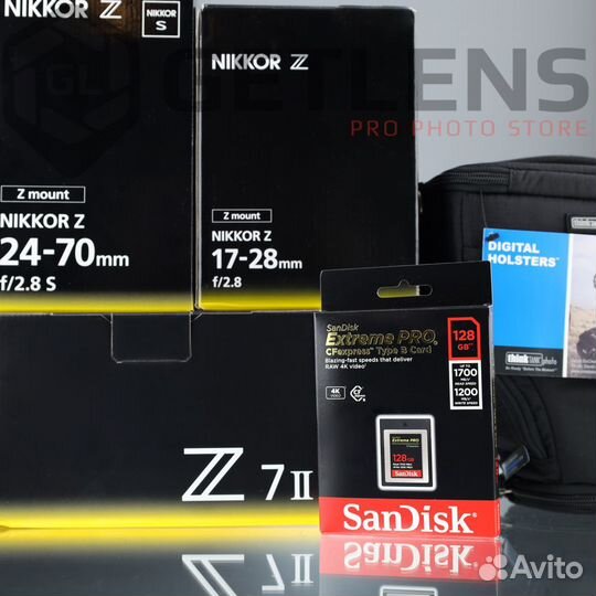 Nikon Z7 II + Z 17-28 + Z 24-70 2.8 + SanDisk 128