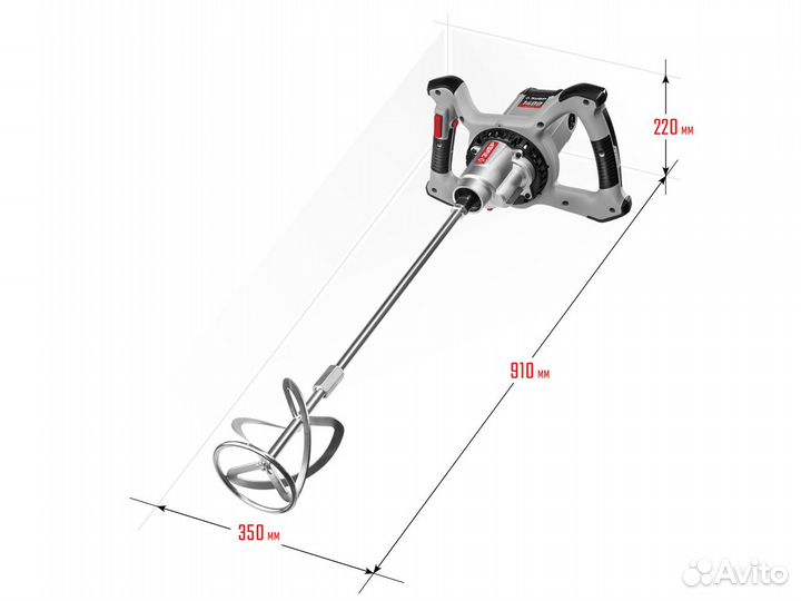 Миксер строительный Зубр мр-1400-2