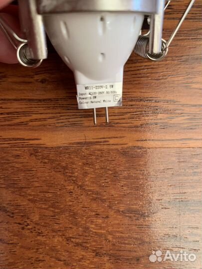 Точечные встраиваемые светильники 220V-2,5W