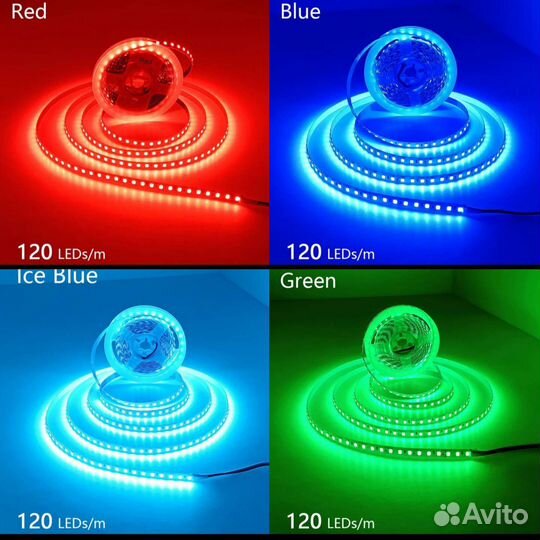 Светодиодная лента 12 и 5 вольт. RGB