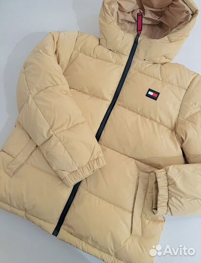 Куртка Tommy Hilfiger flag hooded puffer р.8,12