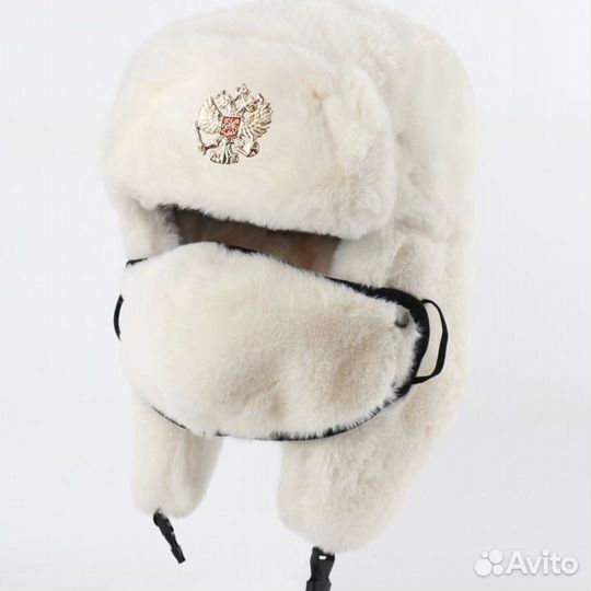 Шапка ушанка меховая с маской